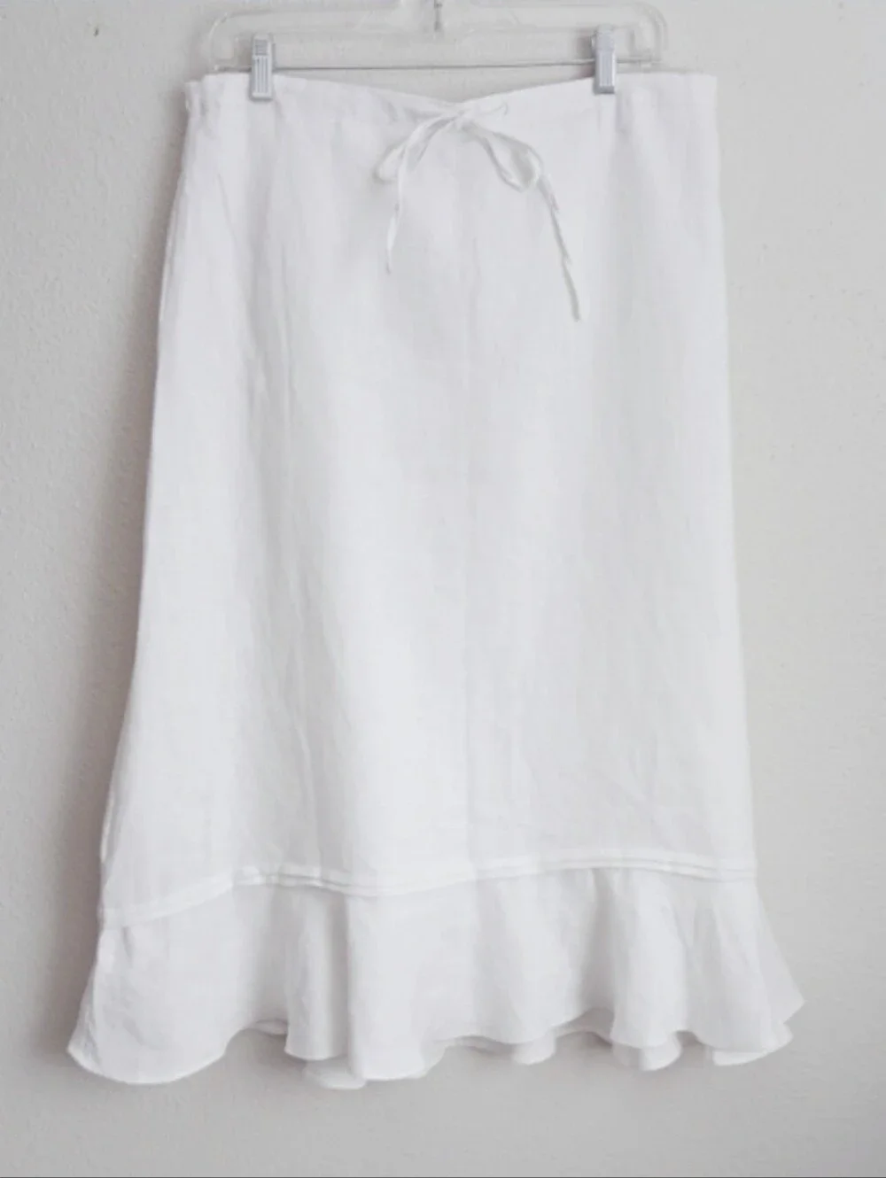 Choices White Linen Skirtset Size Petite Large Lagenlook